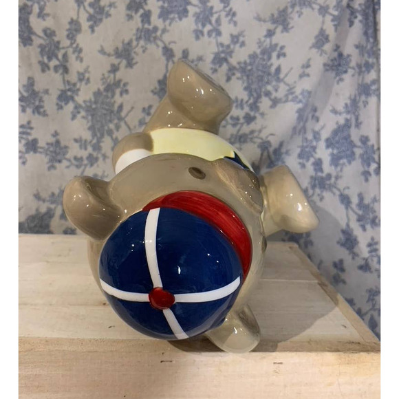 C.R. Gibston Ceramic Bear Bank Baseball Cap Star - Picture 5 of 7